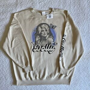 Cream XXL Dolly Parton Women's Sweatshirt- NWT